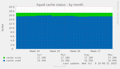 Squid cache status